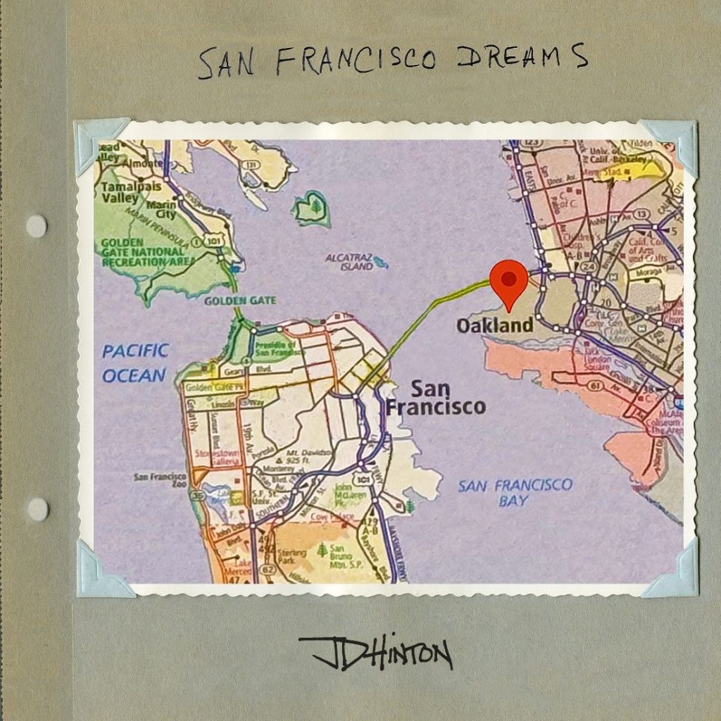 Cover art of JD Hinton’s single San Francisco Dreams – a jazz-kissed Americana anthem