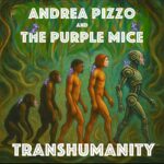 Andrea Pizzo and The Purple Mice performing live, promoting their experimental concept album Transhumanity blending science, philosophy, and music.