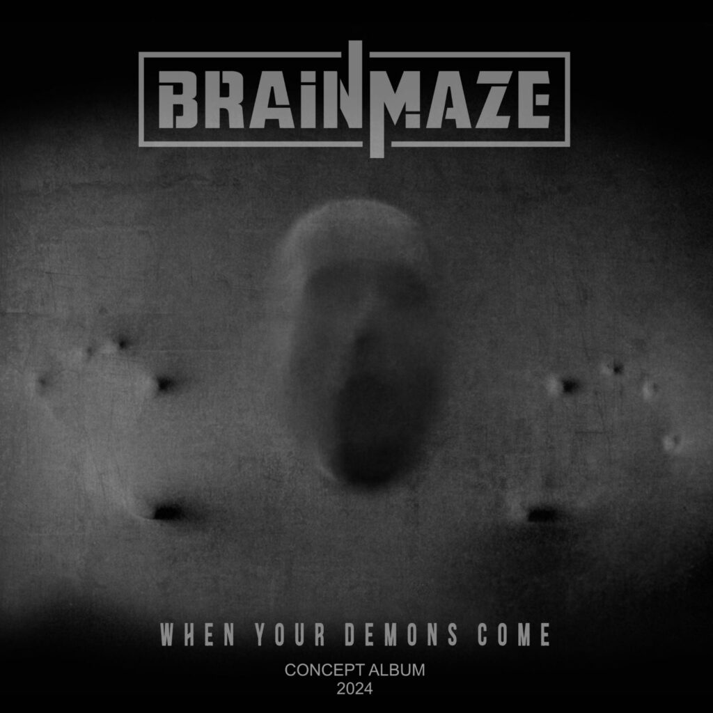 Alt text: Ivan Shishkov, creator of metal project BRAINMAZE, behind the 2024 album “When Your Demons Come.”