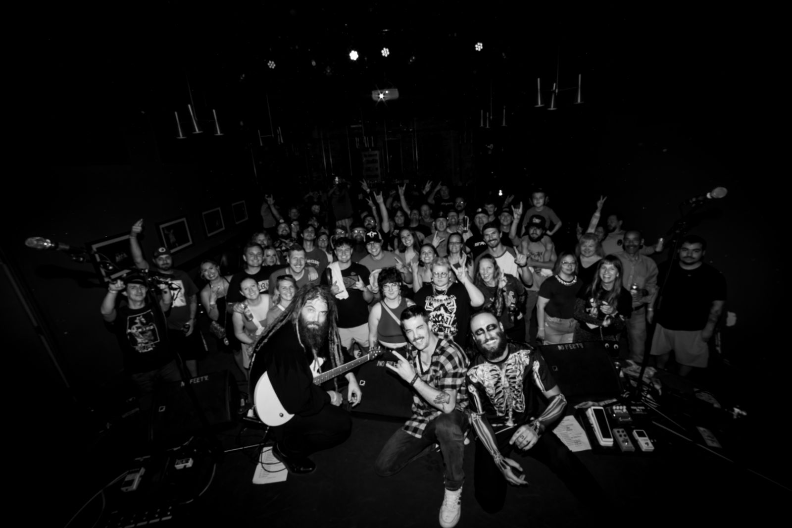 The Party After performing live in 2025, showcasing their signature blend of raw energy and emotional rock storytelling.